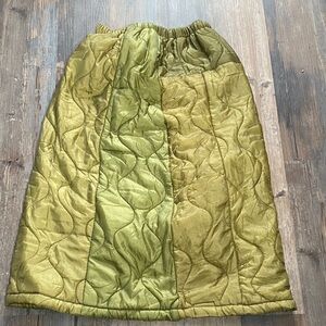 Urban Renewal Green Quilted Maxi Skirt